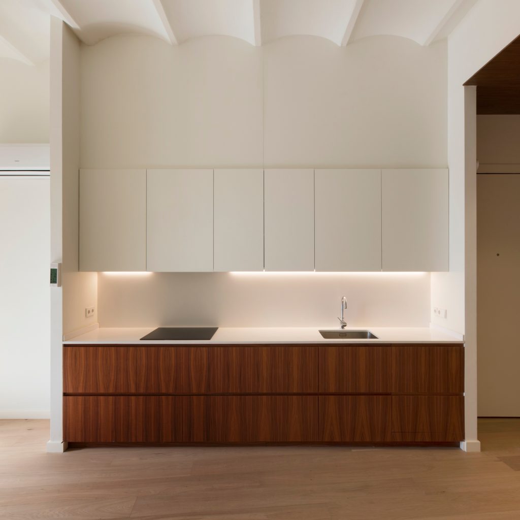 modern kitchen renovated apartment